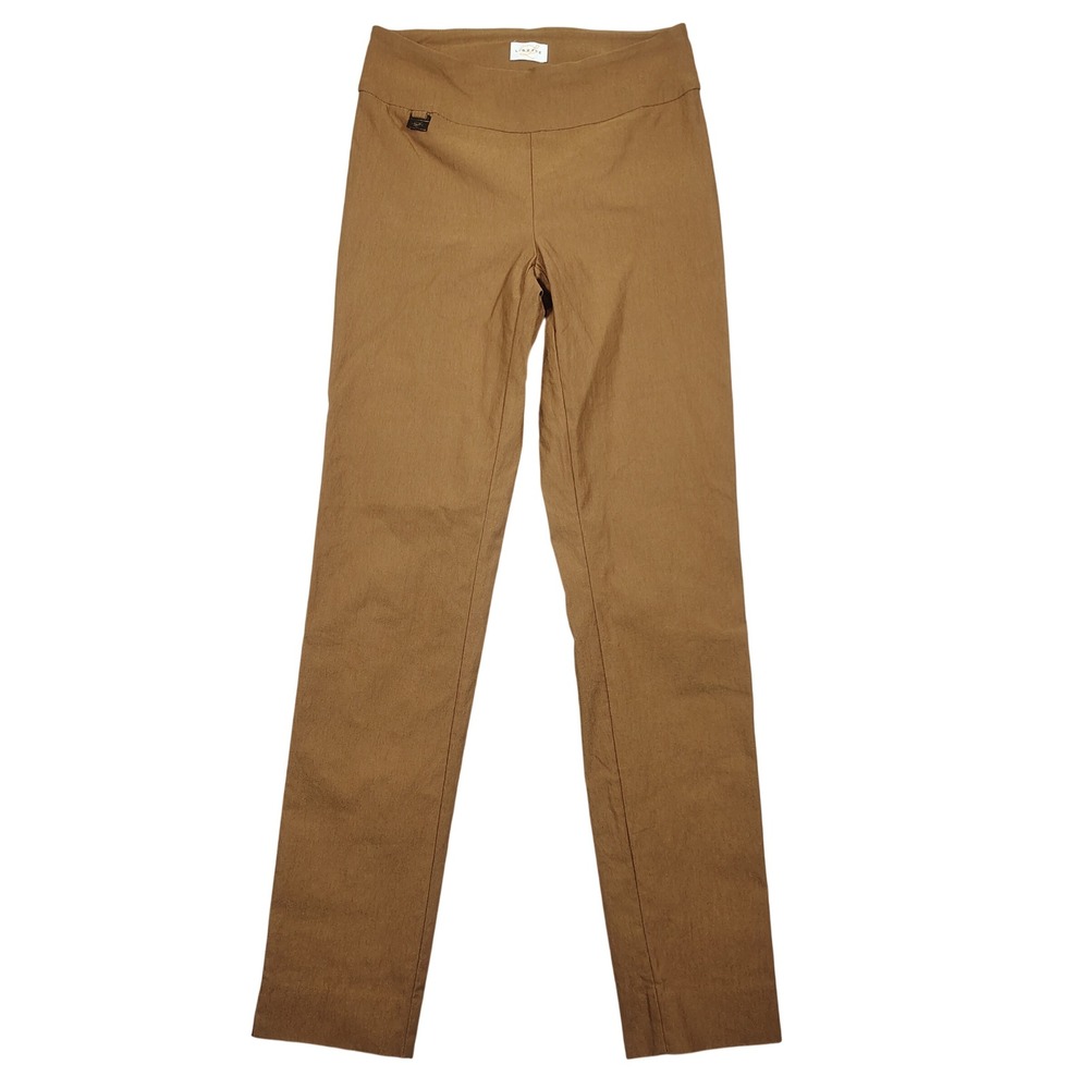 Lisette L Montreal Pants Women 2 Brown Slim Fit Pull‎ On Solid Rayon Blend 805